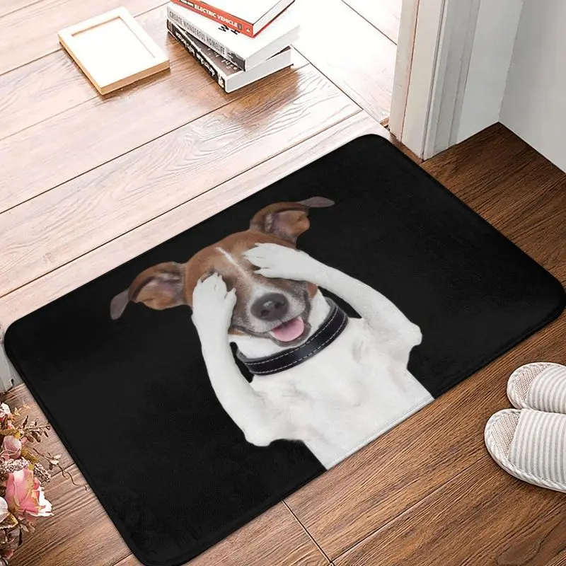 Cute Jack Russell Terrier Dog Meme Floor Door Kitchen Mats Antiscivolo Indoor Pet Animal Zerbino Room Ingresso Tappeto Tappeto Footpad