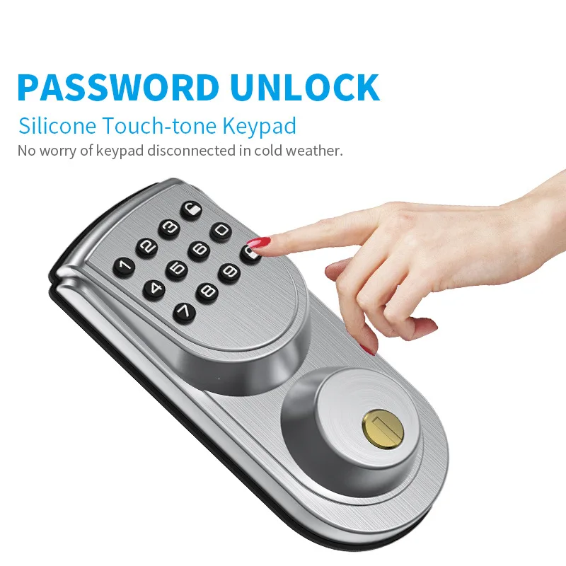

Mechanical key combination lock Graffiti Tuya mechanical key combination lock Bedroom door wooden door smart password closed