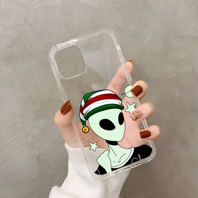 Aesthetics Cartoon Alien Space Phone Case