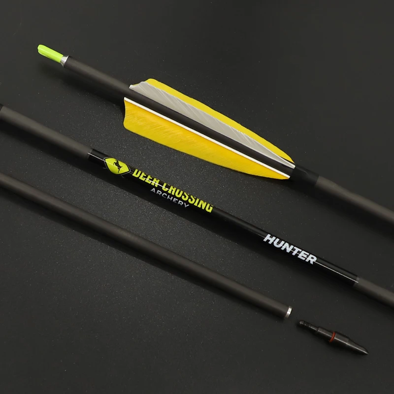 6-12pc Archery Pure Carbon Arrows 5