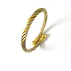 FairLadyHood Gold Bangle Bracelet 2018 New Charm Bangle Bracelets Women Bangles Gold/Silver Color/Rose MIX Color Bracelet 1