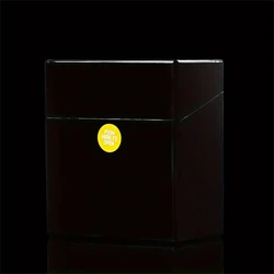 Sleek Portable Cigarette Holder - King Size, 50 Capacity, Durable Thin Design (Black)