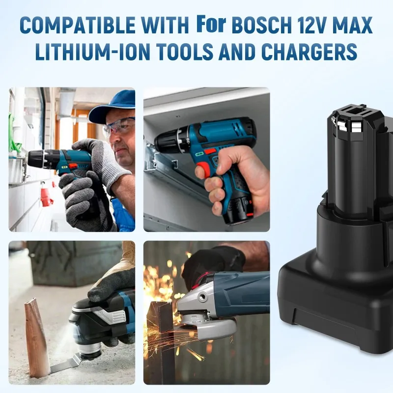 BAT420 for Bosch GSB GSR GSA 10.8V/12V Cordless Tools Battery for BAT411 BAT412