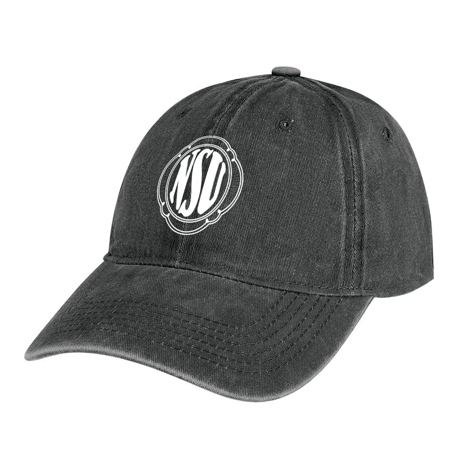 Early Nsu Cars, Motorcycles & Scooter Emblem - White Print Cappello Da Cowboy Compleanno Cappello Da Golf Protezione Solare Nuovo In Cappello Uomo Don