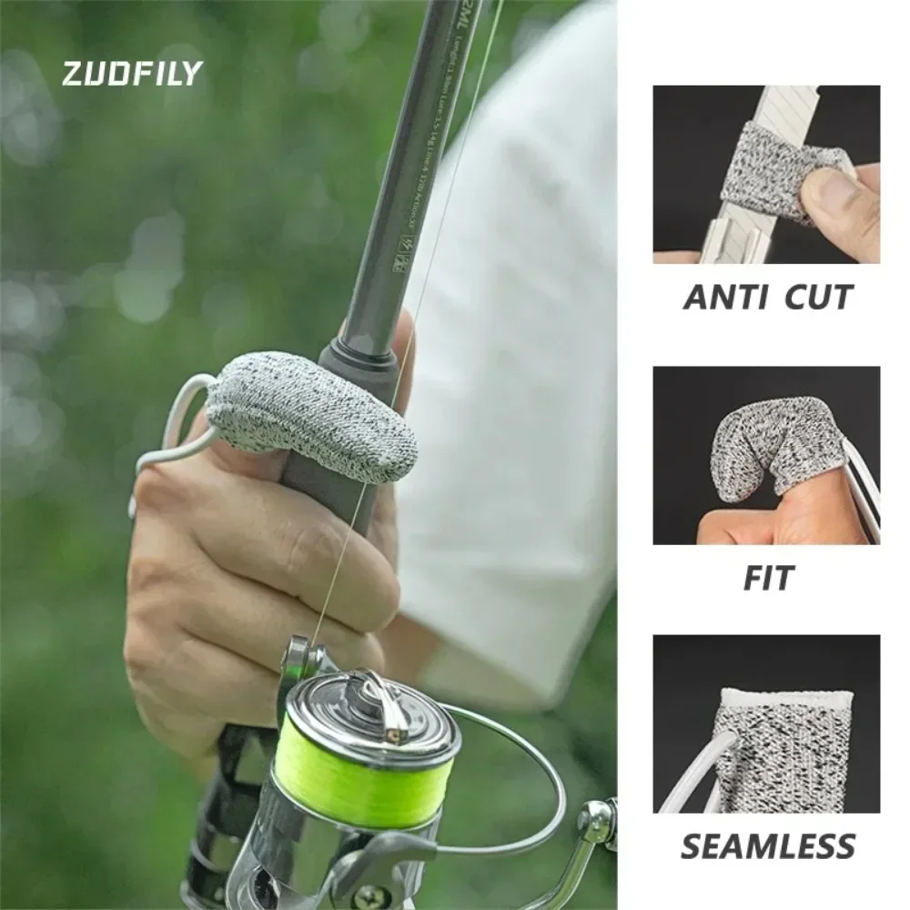 Fishing Gloves Wear Resistant Anti Cutting Single Finger Protective Cover For Outdoor Far Throw Casting Fishing Control Line fishing gloves