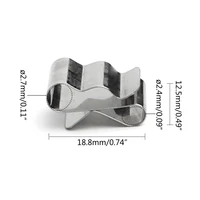 Kit de Clips de câbles en acier inoxydable, 50 pièces, Clip de fil pour panneau solaire, Module PV, gestion des fils pour Application solaire, remorque de bateau 3