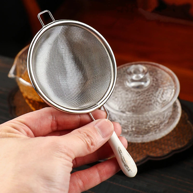 Tea Infuser Tea Strainer Tea Filter Long Handle Reusable Stainless Steel Loose Tea Leaf Spice Strainer