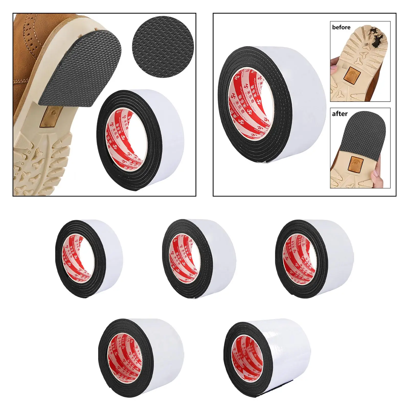 Shoe Sole Protector Shoes Grip Pads EVA Free Cutting Outsole Shoe Pads for Shoe bottoms Sneakers High Heel Out Sole Repair Women