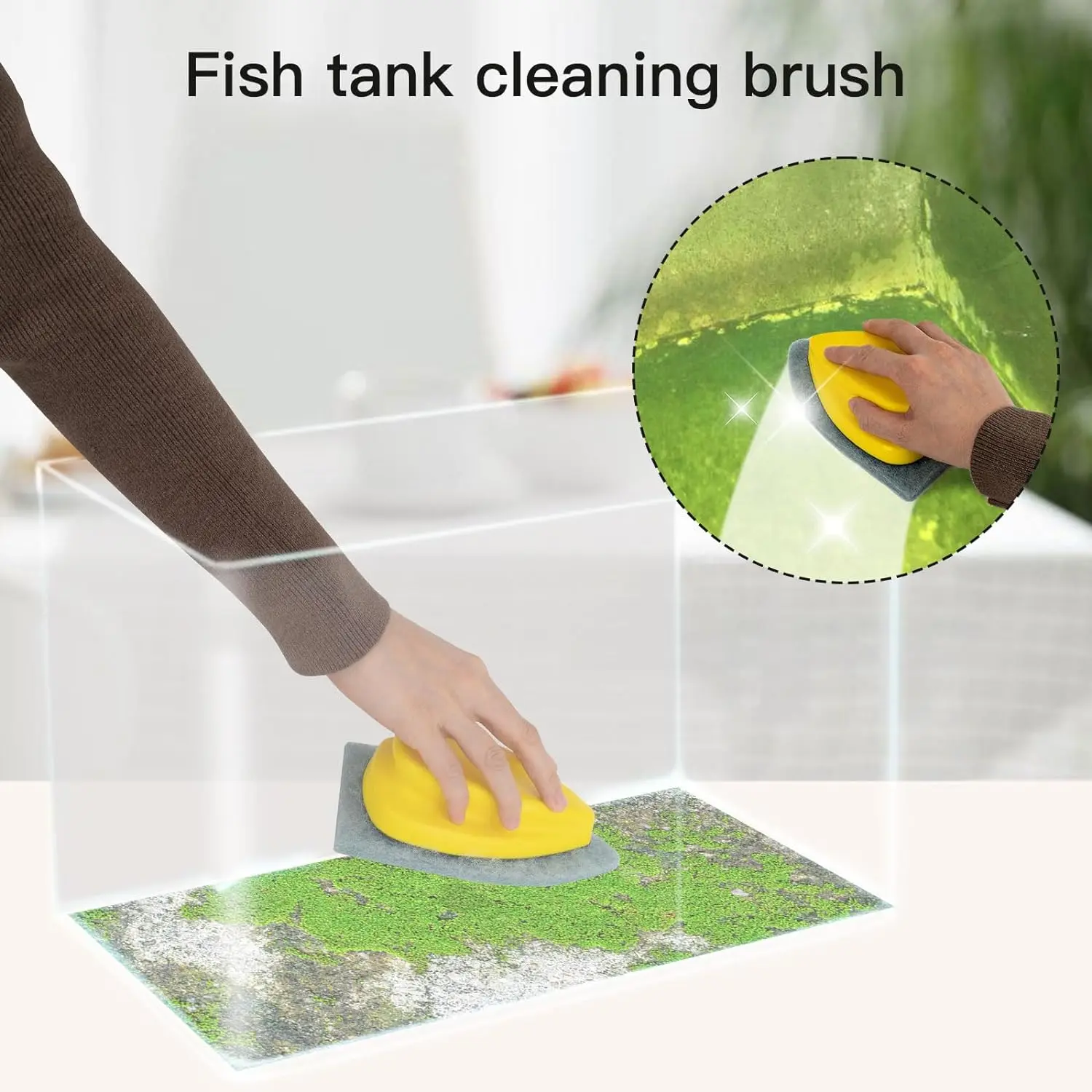 EHDIS 6pcs/Pack No-Scratch Nylon Scrubbing Pad For Kitchen Cleaning Scraper Car Glass Wash Water Wipe Replacement Scouring Felts