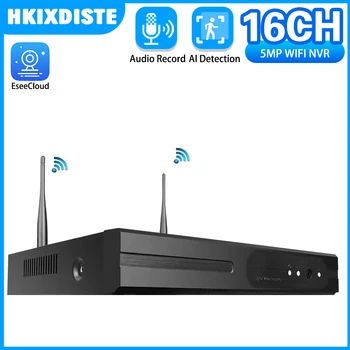 Network Video Recorder EseeCloud With Wifi Function 16Ch 5MP NVR Support Human Motion Detect Alarm P2P For CCTV IP PTZ Camera 1