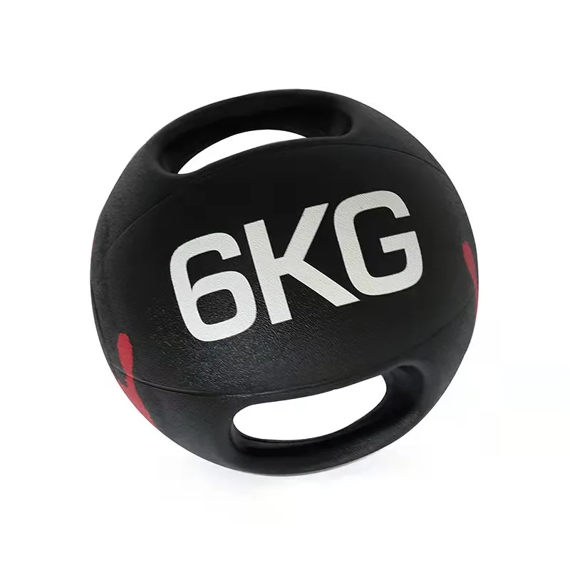 Fitness Rubber Solid Weighted Two Hand Grip 3 Kg Medicine Ball Rebounder