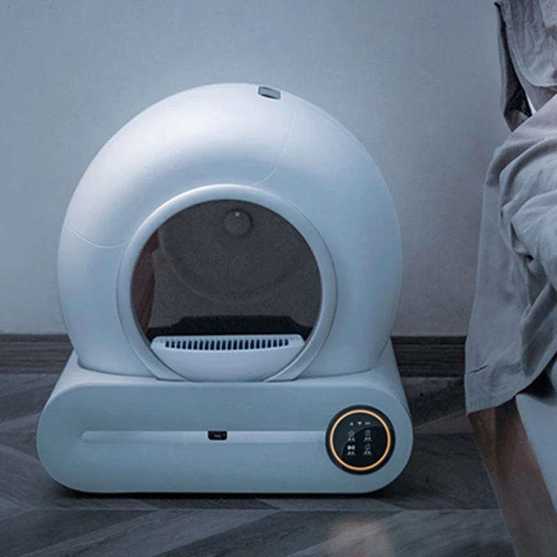 Lettiera per gatti Toilette per gatti intelligente da 65 litri Pulizia completamente automatica Toilette elettrica per gatti a tamburo chiuso - immagine 6