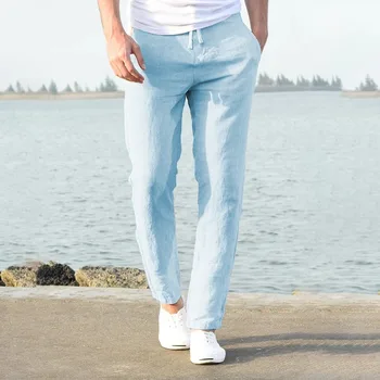 Men's Cotton Linen Sports & Fitness Pants