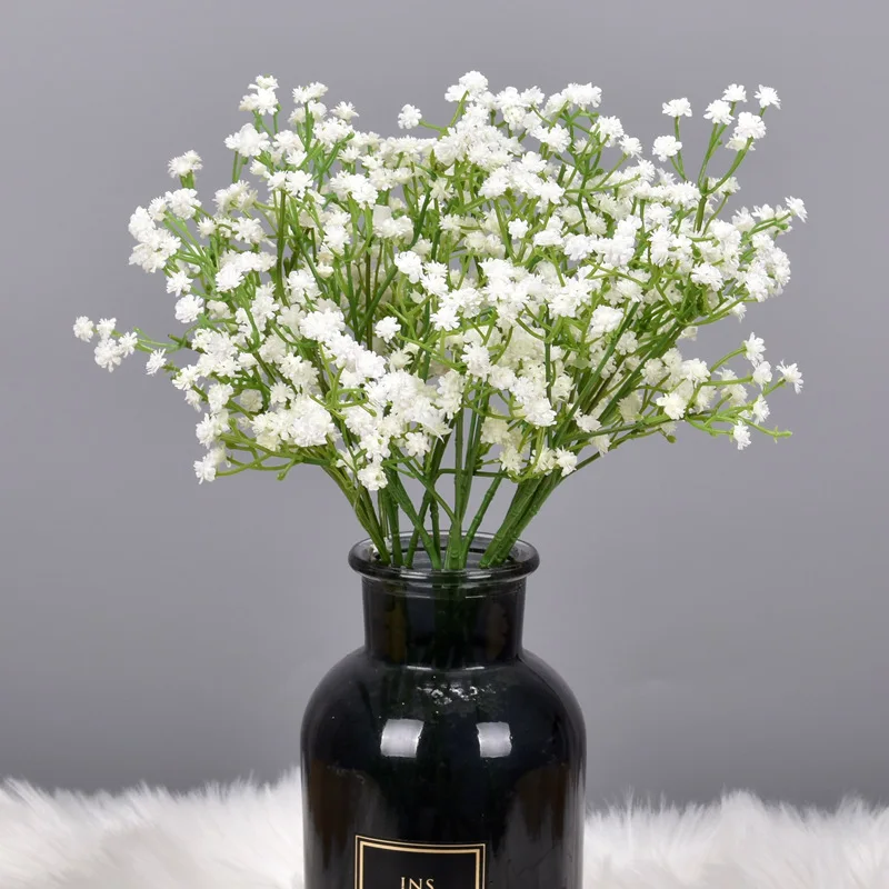 1pc Simulation Silk Flowers Flower Faux Babys Breath For Home Bedroom DIY  Wedding Party