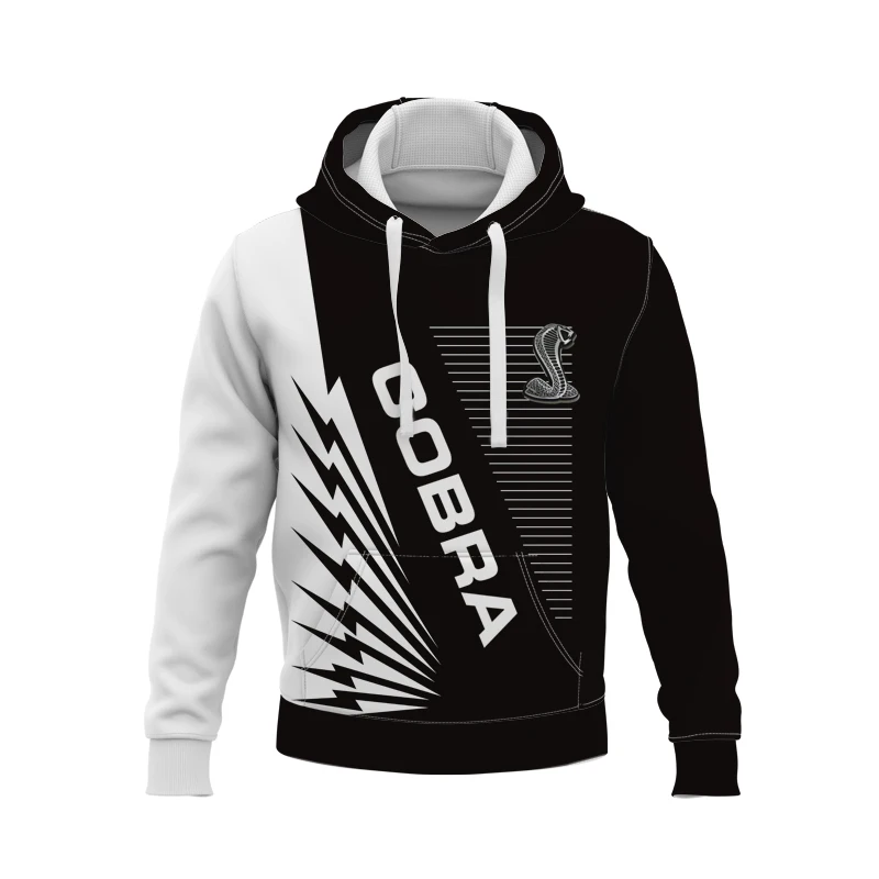 thumbnail image 1 of Sudadera informal con estampado digital 3D de Mustang con logotipo de serpiente y logotipo de coche de moda 2024, chaqueta de carreras para ciclismo al aire libre, envío gratis grande, 1 of 4