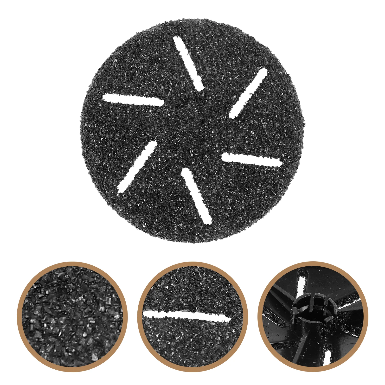 

10 Pcs Foot Scrub Head Coarse Roller Heads File Replacement Tool Electric Pedicure Rollers Abs Refill