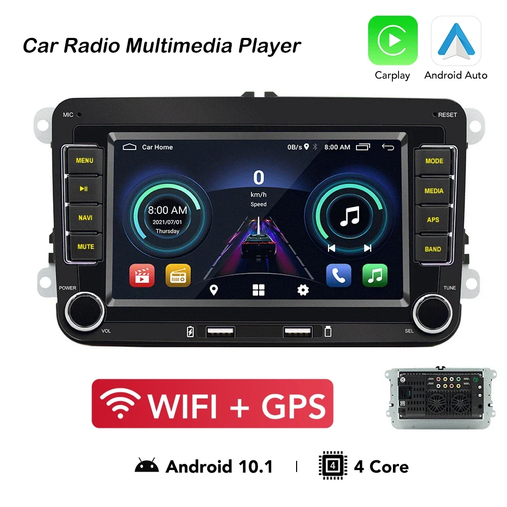 

Новый автомобильный радиоприемник, мультимедийный плеер, поддержка GPS, Android, навигация, хост, реверсивное изображение, стандартное подключение, подходит для VW