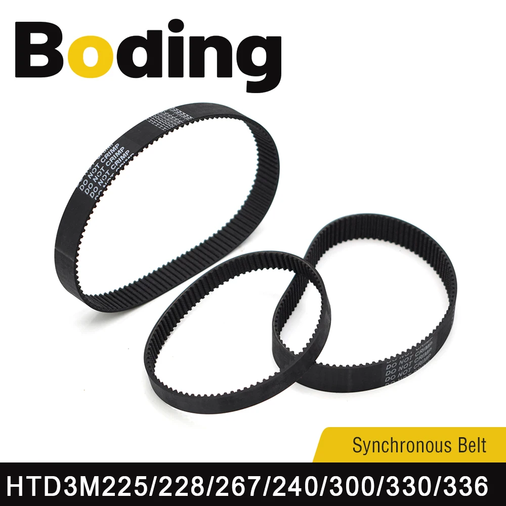 Closed Loop Timing Belt Transmission Belts HTD 3M25515 Perimeter 225