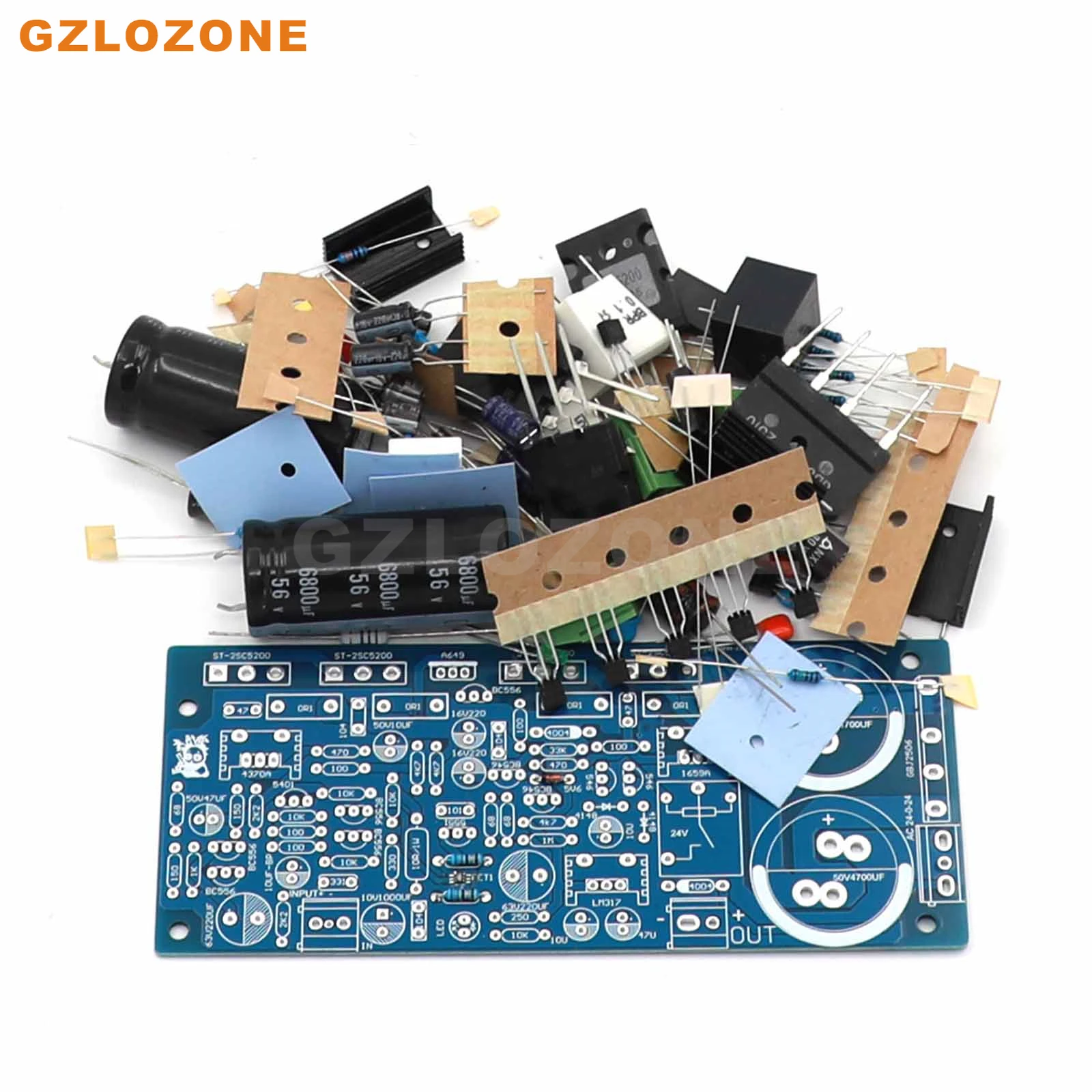 FM711 MONO MOD Class AB ST 2SC5200 Power amplifier DIY Kit/Finished