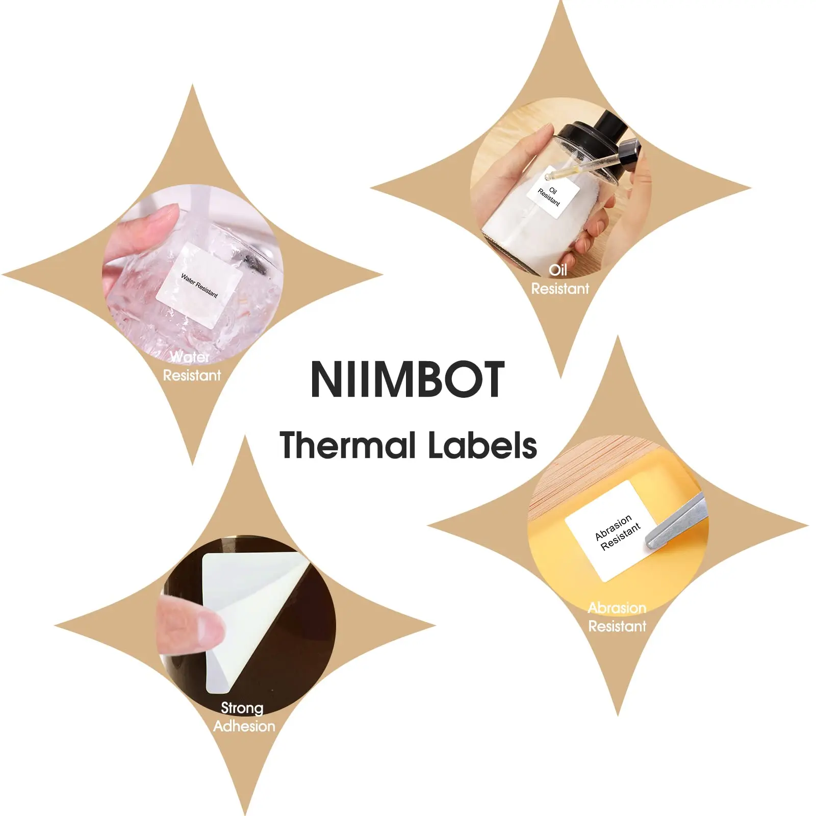 Niimbot B21 B1 B3S 컬러 열 스티커 용지 롤 접착 학교 이름 라벨 인쇄 날짜 메모 팁 정보 사인