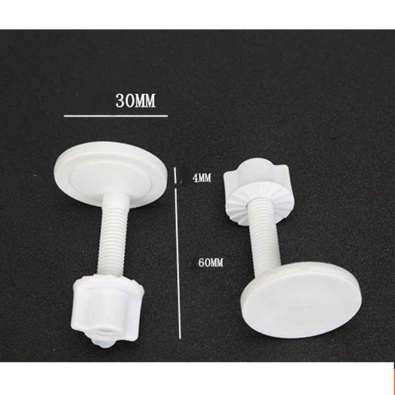 2 Pcs Universal Toilet Lid Screw Toilet for Seat Fixing Screwbolts Expansion Screw Kit Toilet Connector Nuts Accessories 4