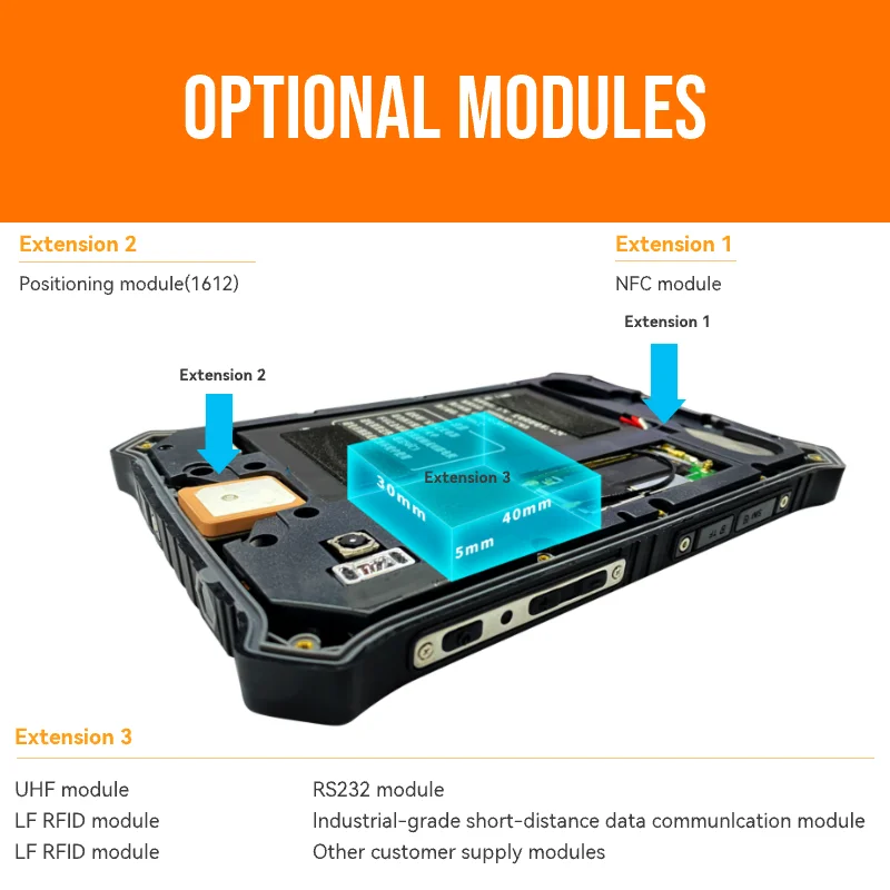 OEM/ODM T71EX 7인치 산업용 안드로이드 태블릿 PC 도매 2200 니트 터치스크린 와이파이 4G IP67 방수 10000mAh ATEX 러기드