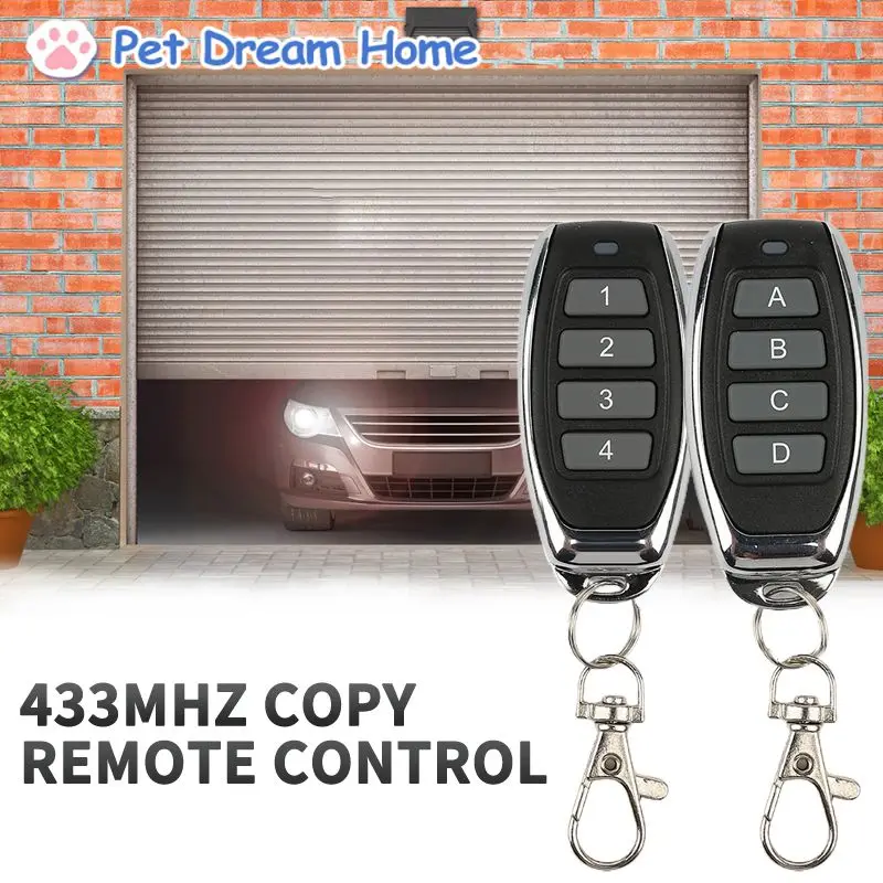 

Cloning Duplicator Key Fob A Distance Remote Control 433MHZ Clone Fixed Learning Code For Gate Garage Door 2022 New