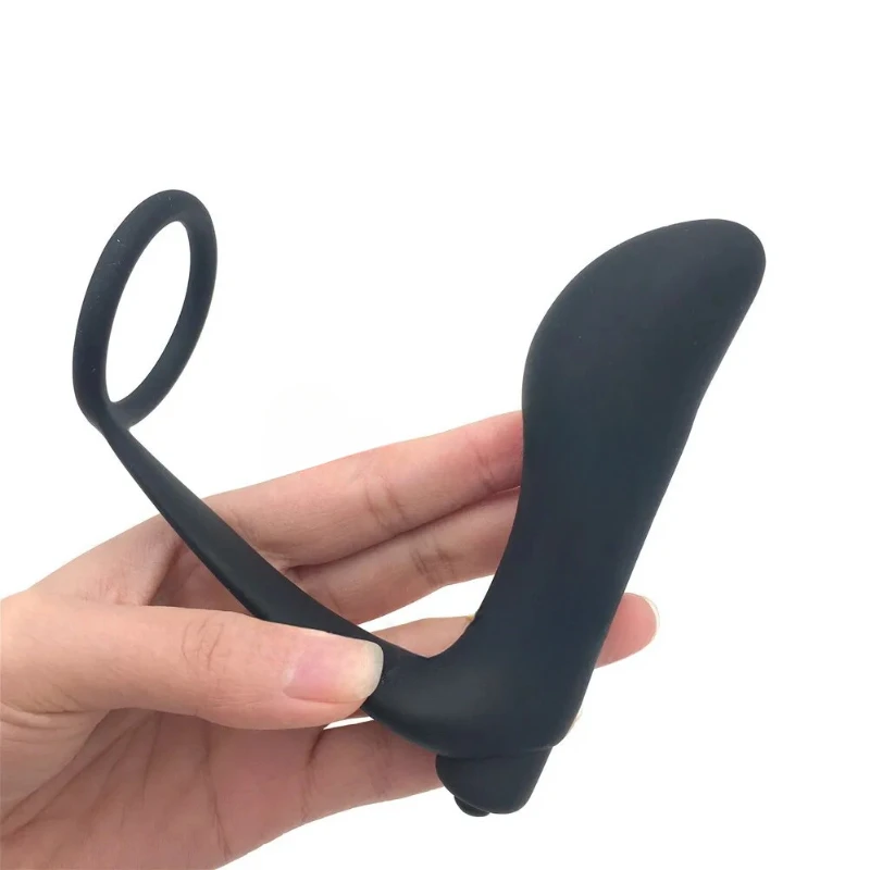 Male Prostate Anal Plug Silicone Waterproof Massager Stimulator Delay Ejaculation Cock Ring Sex Toys for Couple Women Men