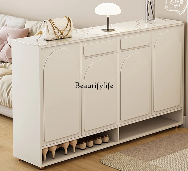 

Large Capacity Stone Plate Shoe Cabinet Home Doorway Hallway Integrated Storage Cabinet