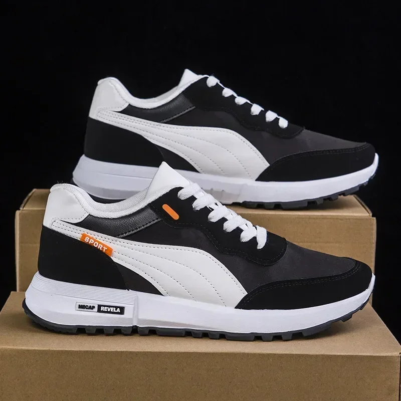 Spring New China-Chic Fan Men's Shoes Youth Soft Soled Light Sneakers Low Top Casual Shoes Student Anti Slip Running Shoes
