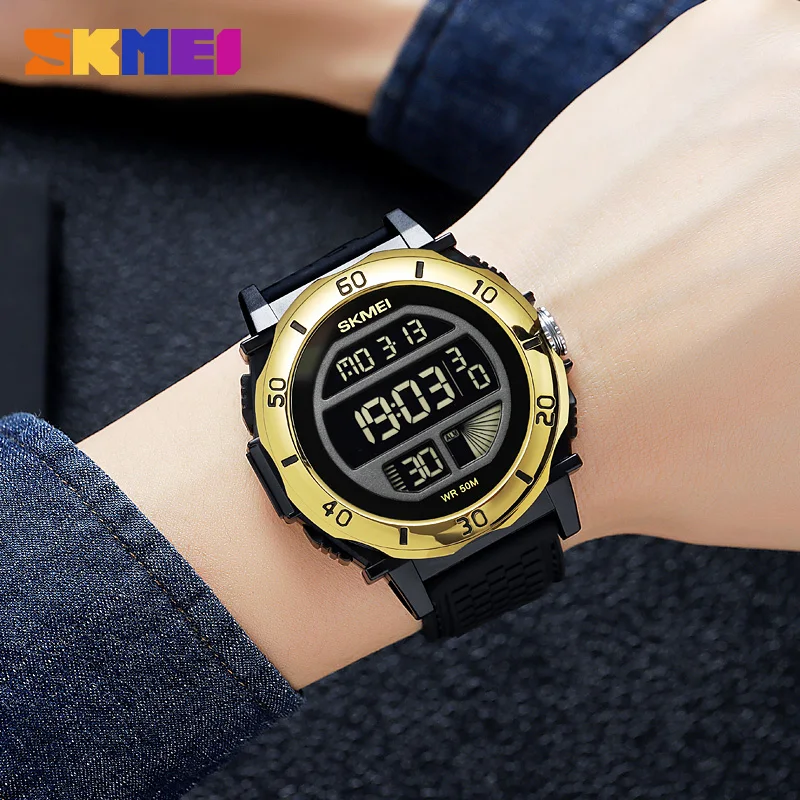 SKMEI Fashion Military LED Digital Watch For Men Stopwatch Date Alarm Week Men's Wristwatches Waterproof Male Clock Reloj Hombre