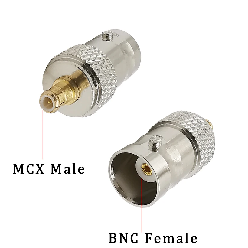 

1Pcs MCX Male Plug to BNC Female Jack RF Coaxial Coax Adapter Connector for DS0201 /DSO201/ DSO Quad /DS203 Oscilloscope (OSC)