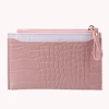 Fashion Hit Color Mini Coin Purse Wallet Alligator Pattern Women PU Card Holder 4