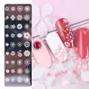 Useful Nail Art Stamping Plate Reusable Leaf Flower Printing Solid DIY Manicure Template Nail Tool 3