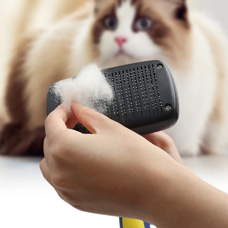 

Dog Brush Massage Dog Hair Remover Self-cleaning Cat Brush Automatic Dogs Comb Pet Grooming Wool Collector Combs Pet Products