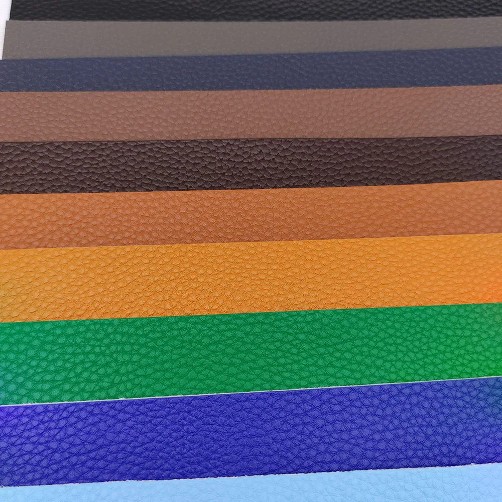 20*10cm Litchi PU Leather Fabric Faux Leather for Sewing Bags Garment Sofa Waterproof Synthetic Fabric DIY Bow Material Sheet 2