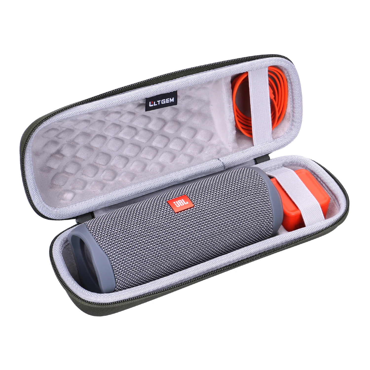 LTGEM EVA Hard Carrying Case for JBL FLIP 6 FLIP 5 Waterproof Portable Bluetooth Speaker