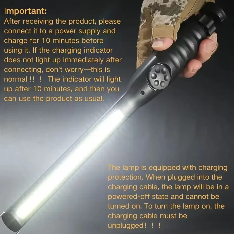 COB + LED Flashlight Magnetic Work Light USB Rechargeable Torch Portable Lantern Inspection Light Camping Car Repair Lamp 1-5Pack camping light portable flashlight portable lanterns camping lamp camping lantern portable work lights portable work light