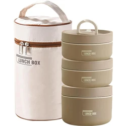 Insulated Stackable Lunch Container Set - Portable Thermal Food Storage - 800-1000ml (3)