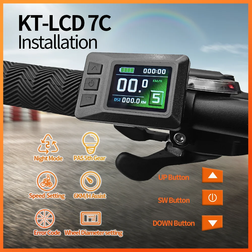 Ebike LCD ディスプレイ メーター E-Bike KT-LCD3U 計器