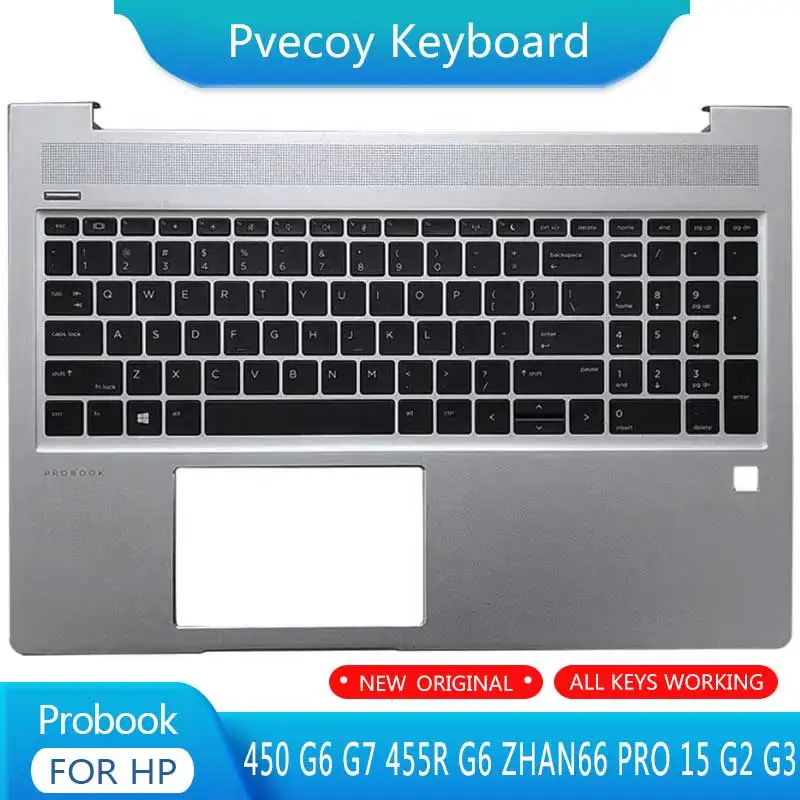 

New For HP Probook 450 G6 G7 455R G6 ZHAN66 PRO 15 G2 G3 Laptop Palmrest Case Keyboard US English Version Upper Cover