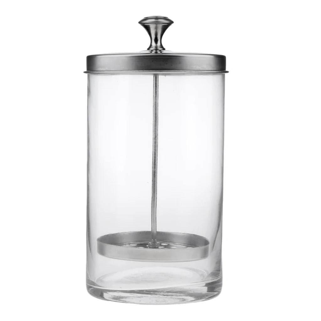  Disinfectanting Glass Jar for Styling Salon Barber Shop or Jar , S