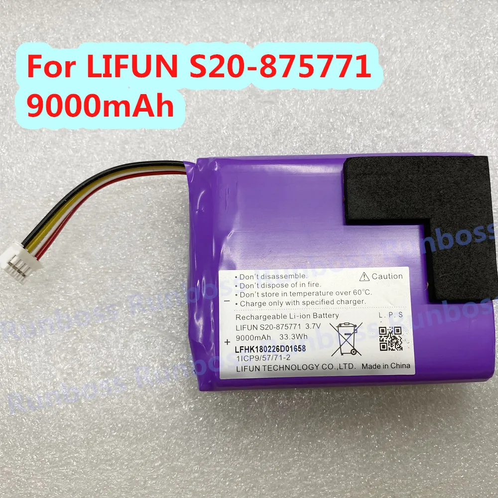 

Для LIFUN S20-875771 9000mAh батарея пылесоса робот-уборщика