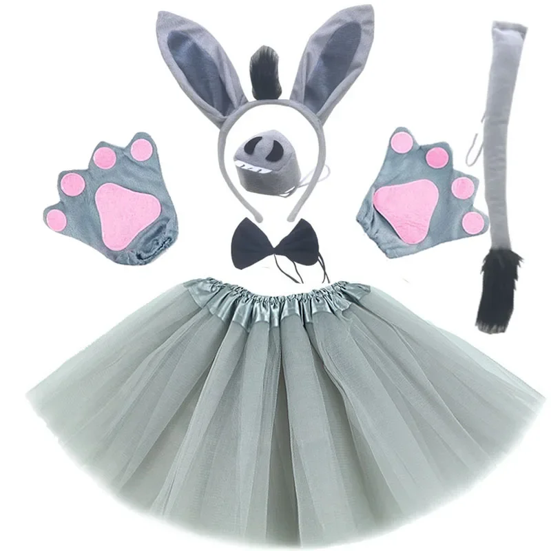 Funidelia Ezel Onesie Kostuum Volwassenen - Bruin Dieren Kostuum Voor Carnaval, Halloween & Feesten