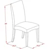 7 Piece Set Consist of a Rectangle Dining Room Table with Butterfly Leaf and 6 Black Color 5