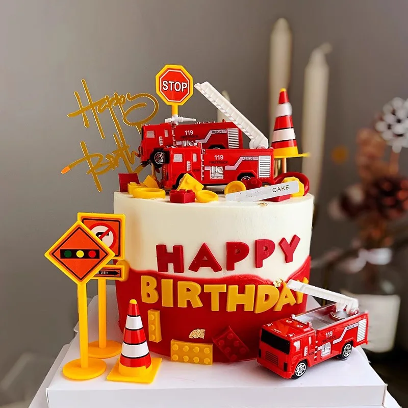 Decorazioni per terzo compleanno trattore ragazzo - Forniture per feste a tema veicolo da costruzione, include palloncini in lattice stelle numero 3 trattore scavatore palloncini buon compleanno