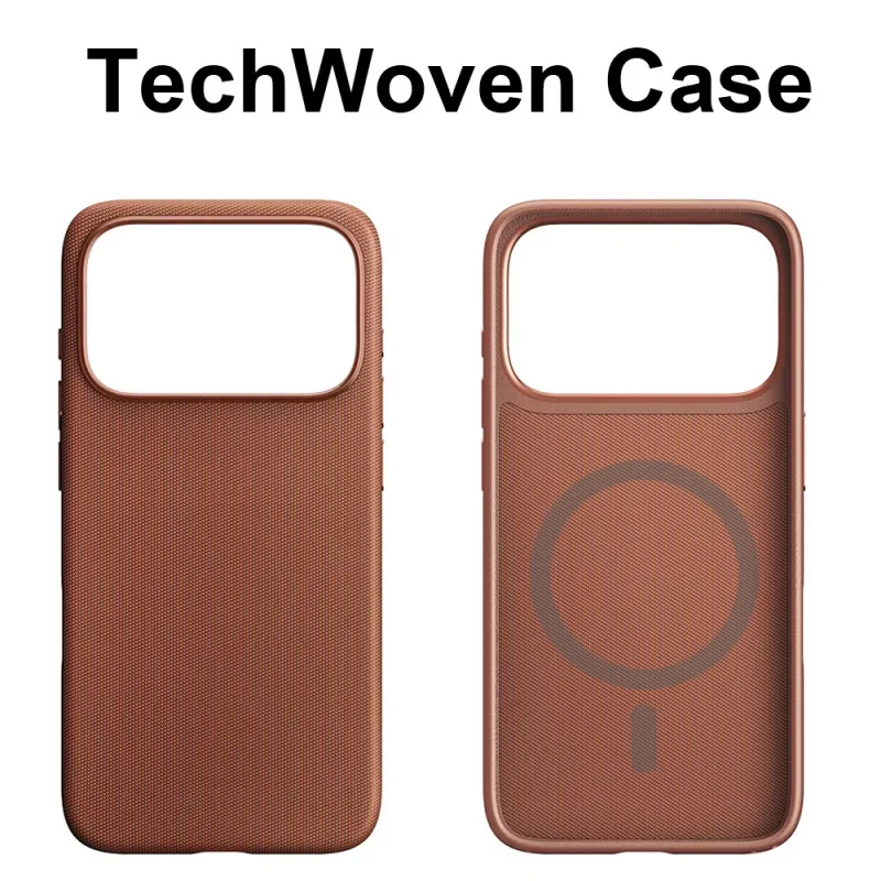 High-Quality TechWoven Magnetic Phone Case For iPhone 17/16/15/14/13 Pro Max For Magsafe Wireless Charging Tech Woven Back Cover 2