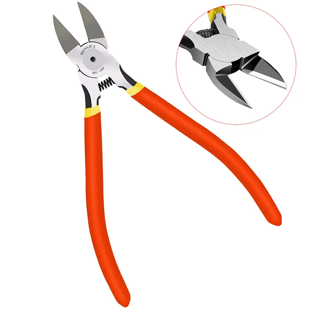 Micro Wire Cutters with Spring, 5 Pack, 5 inch Precision Mini
