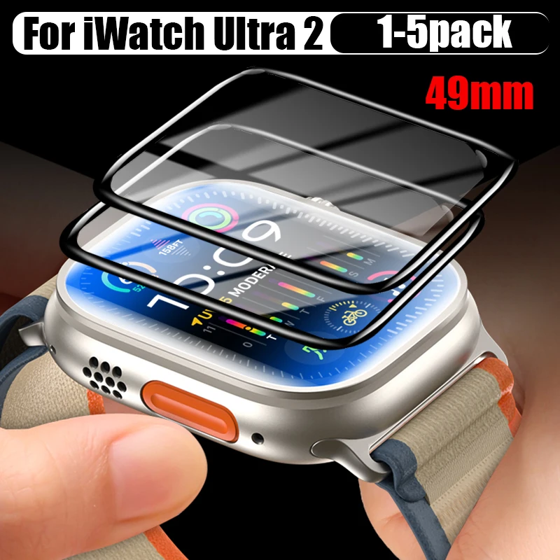

For Apple Watch Ultra 2 49mm Soft Screen Protectors Full Coverage Anti-scratch Waterproof Protective Film for iWatch Ultra 2