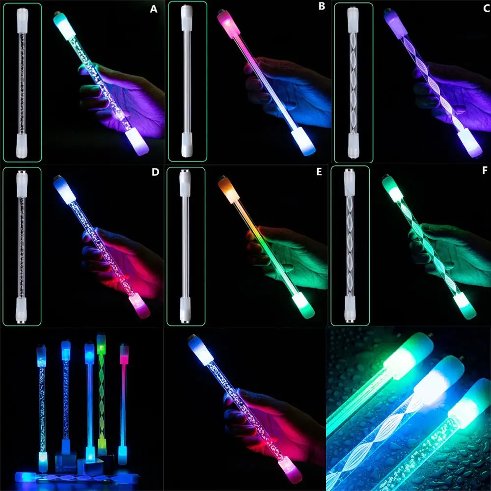 Adult Kids Antistress LED Flash Stress Toy Spinning Pen Writing Tools Spinner Toy Stress Reliever
